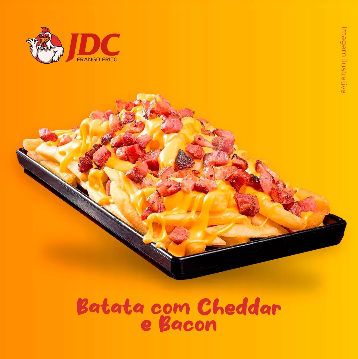 Batata Média com Cheddar e Bacon